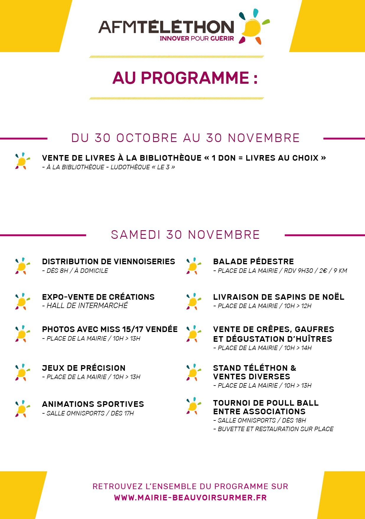 Programme Téléthon 2024